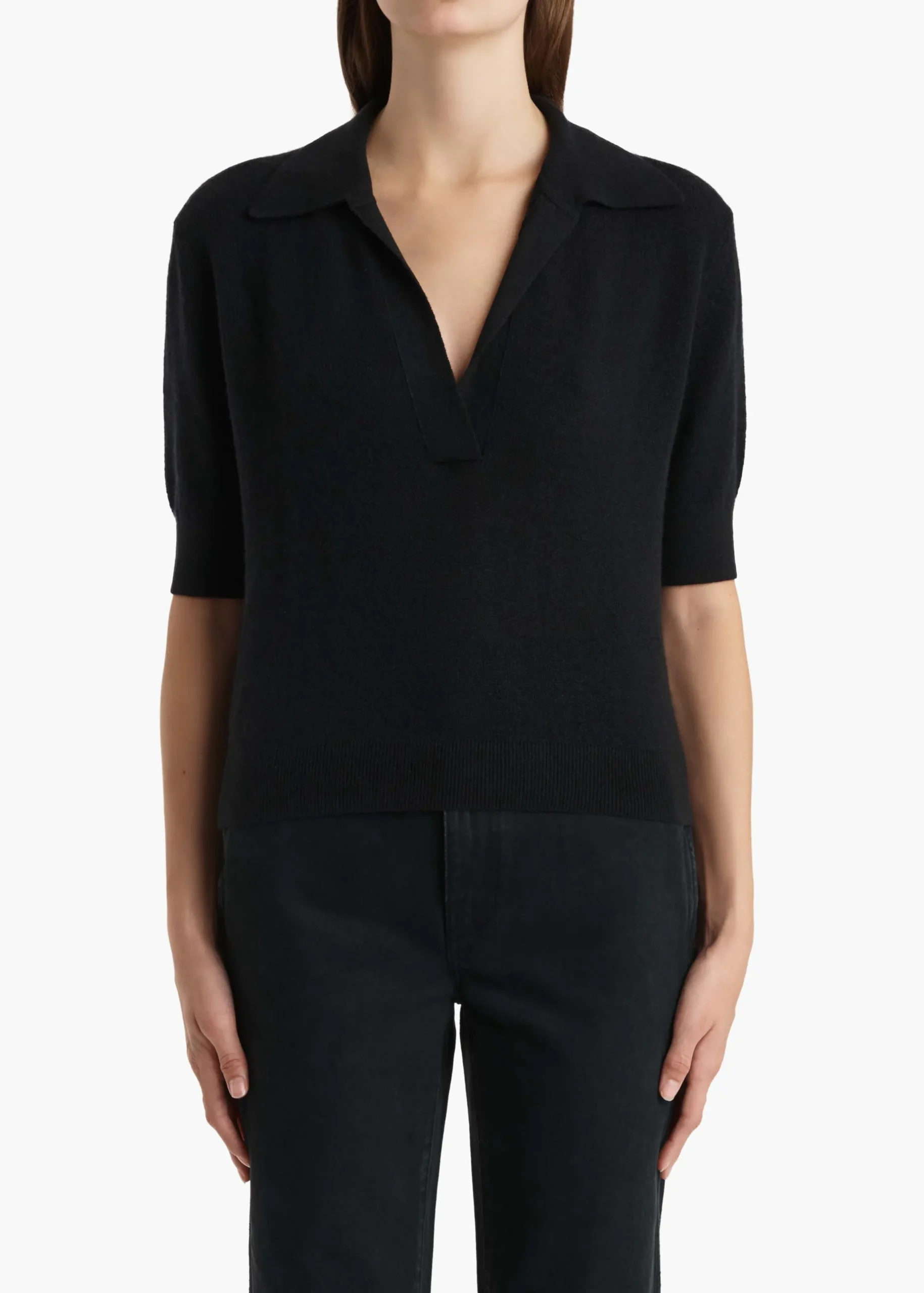 Shrunken Jo Sweater in Black