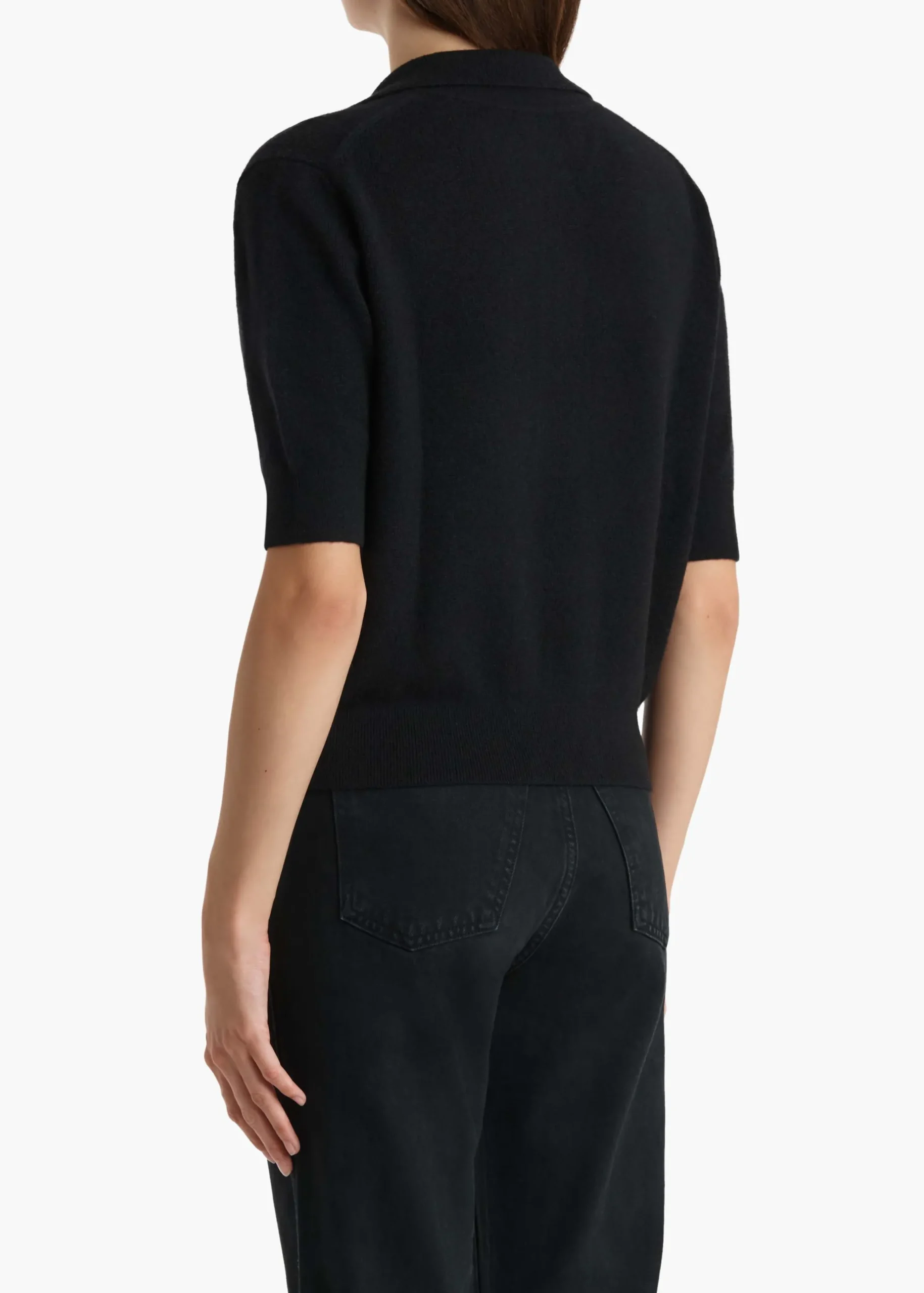 Shrunken Jo Sweater in Black