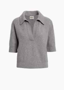 Shrunken Jo Sweater in Warm Grey