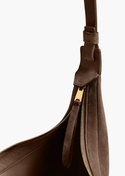 Small Augustina Crossbody Bag in Cedar Suede