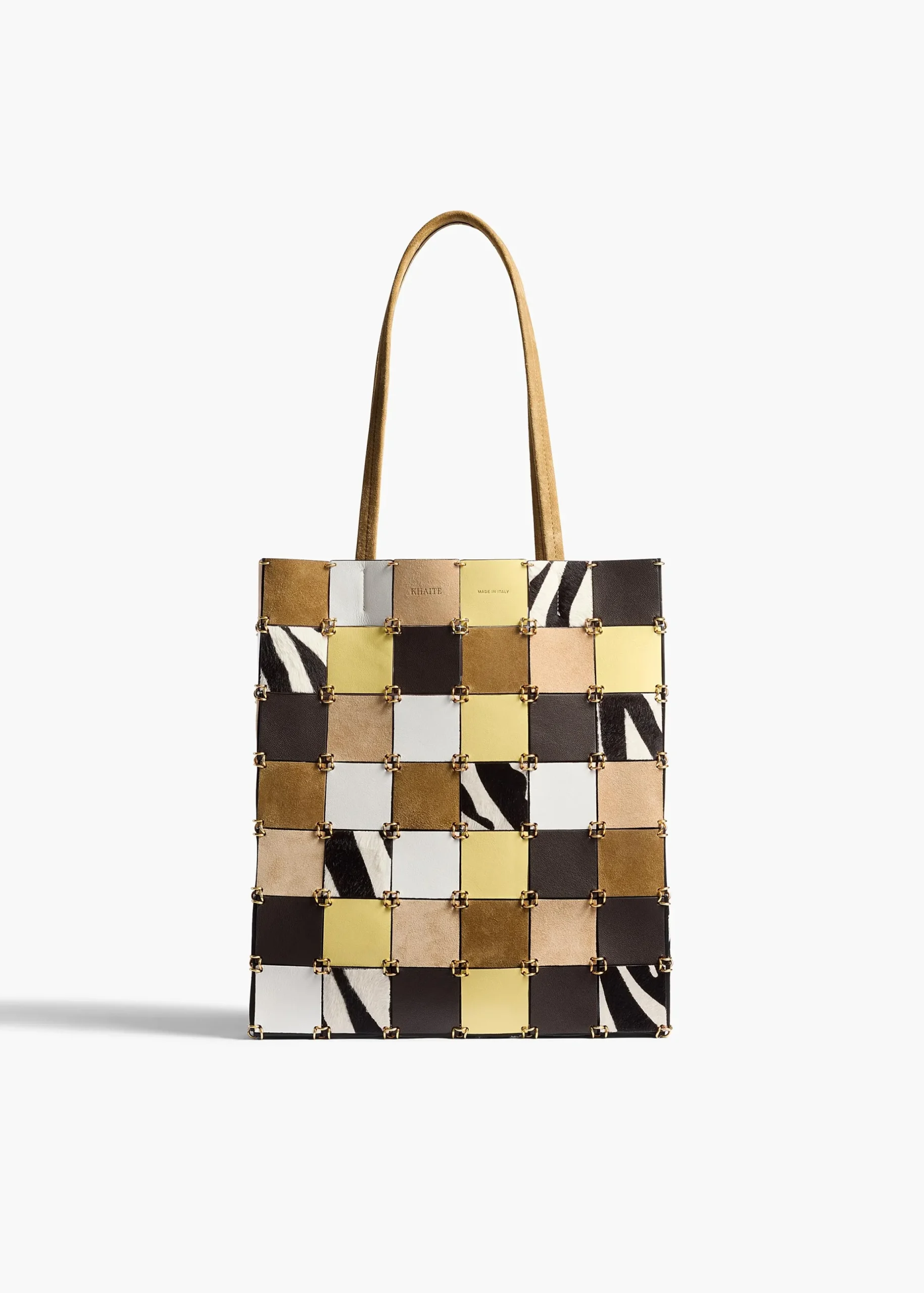 Small Emma Tote in Powder Multi Leather