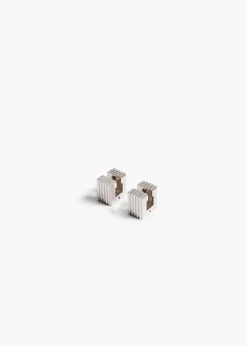Small Empire Earrings in Silver