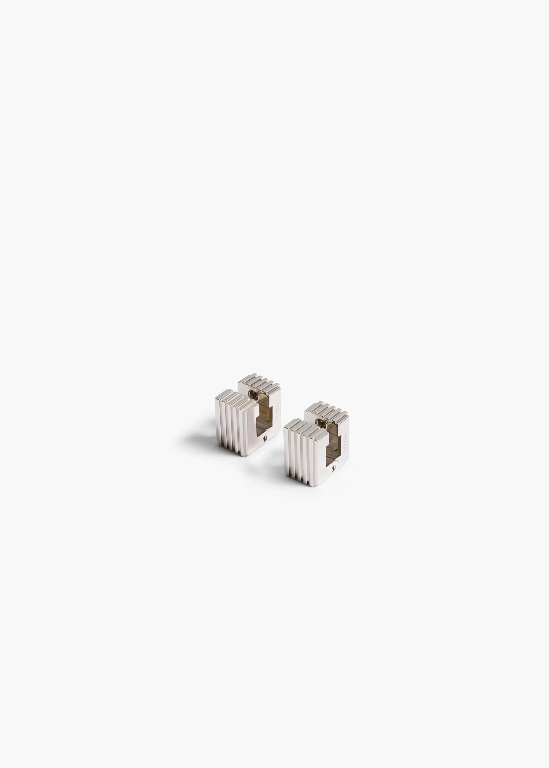 Small Empire Earrings in Silver