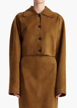 Sue Jacket in Toffee Suede