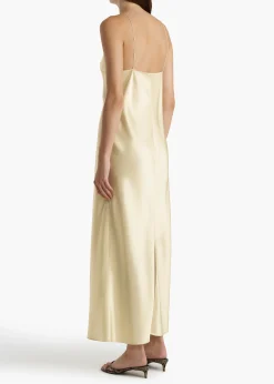Taja Dress in Pale Yellow