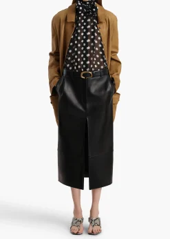 Vali Top in Black with White Dots