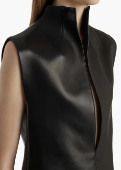 Von Top in Black Leather