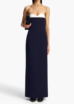Yael Dress in Dark Navy