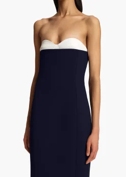 Yael Dress in Dark Navy